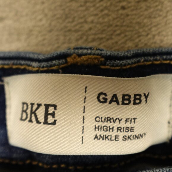 BKE Jeans Gabby Curvy Fit High Rise Ankle Skinny Jean Women’s Size 26 Blue - Picture 2 of 11